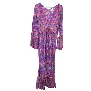 Sea Lustre Grace Gown size  large/ extra maxi paisley boho‎ flowy